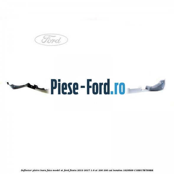 Deflector pietre bara fata, model ST Ford Fiesta 2013-2017 1.6 ST 200 200 cai benzina