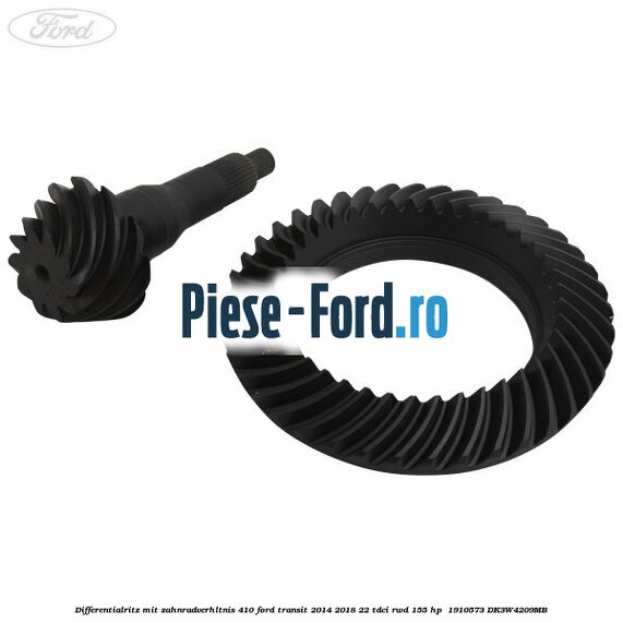 Differentialritz mit Zahnradverhältnis 4.10 Ford Transit 2014-2018 2.2 TDCi RWD 155 HP #50A7943E40
