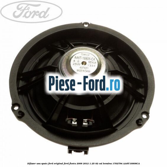 Difuzor usa spate Ford original Ford Fiesta 2008-2012 1.25 82 cai benzina