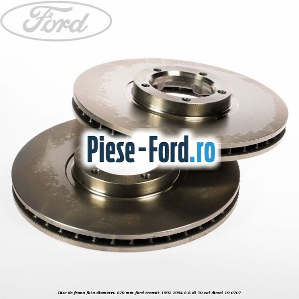 Disc de frana fata diametru 270 mm Ford Transit 1991-1994 2.5 DI 70 cai #9602EA2B63