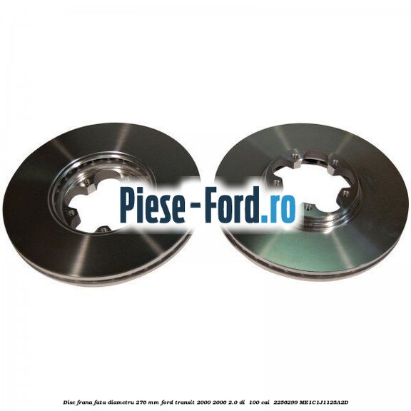 Disc frana fata diametru 276 mm Ford Transit 2000-2006 2.0 DI 100 cai #52199076E2 Disc frana fata diametru 276 mm Ford Transit 2000-2006 2.0 DI 100 cai #52199076E2