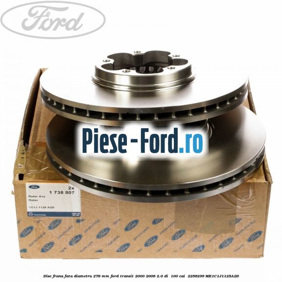 Disc frana fata diametru 276 mm Ford Transit 2000-2006 2.0 DI 100 cai #52199076E2 Disc frana fata diametru 276 mm Ford Transit 2000-2006 2.0 DI 100 cai #52199076E2