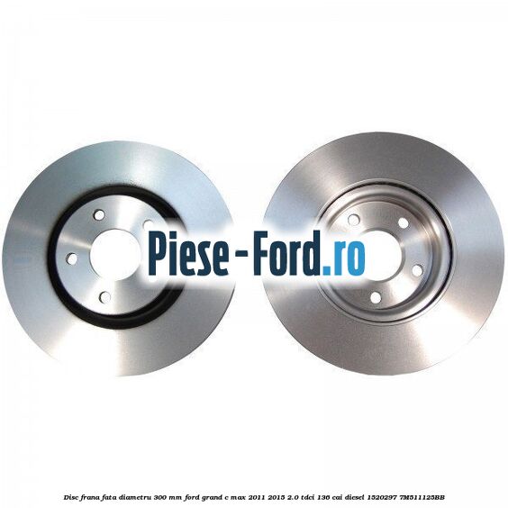 Disc frana fata diametru 300 mm Ford Grand C-Max 2011-2015 2.0 TDCi 136 cai diesel #5A24DB7C3A