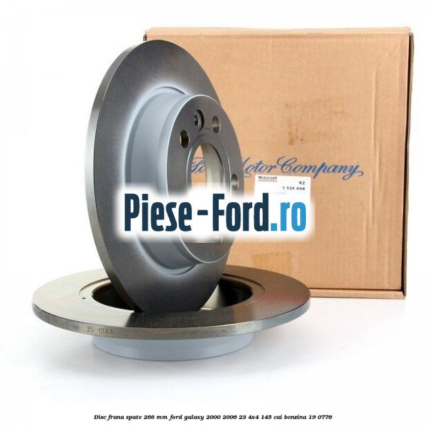 Disc frana spate 268 mm Ford Galaxy 2000-2006 2.3 4x4 145 cai #BC08C19525