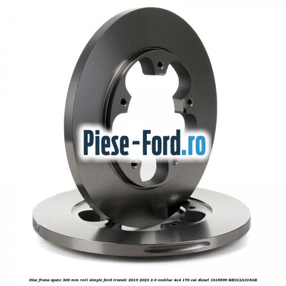 Disc frana spate 308 mm roti simple Ford Transit 2019-2023 2.0 EcoBlue 4x4 170 cai diesel #326B76CCCA