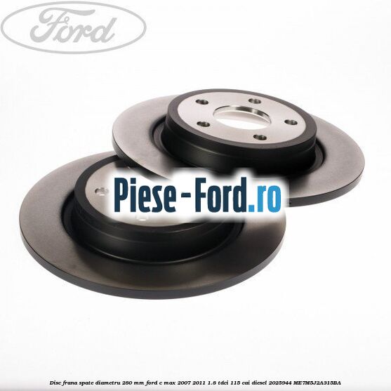Disc frana spate diametru 280 mm Ford C-Max 2007-2011 1.8 TDCi 115 cai diesel #053C48376B
