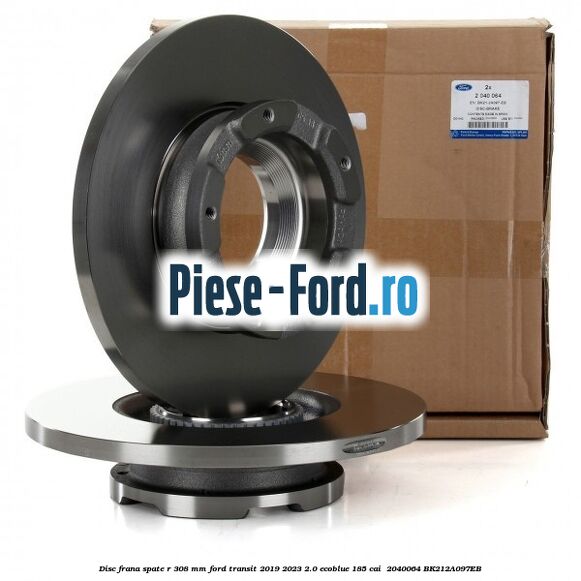 Disc frana spate R 308 mm Ford Transit 2019-2023 2.0 EcoBlue 185 cai  #3D9C701A22