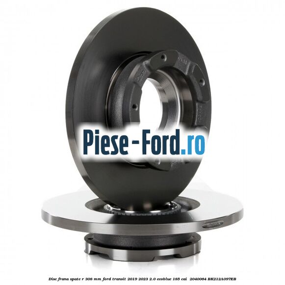 Disc frana spate R 308 mm Ford Transit 2019-2023 2.0 EcoBlue 185 cai  #3D9C701A22