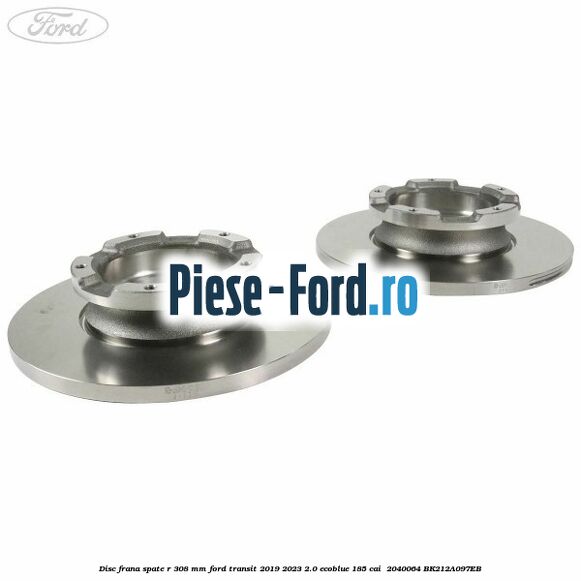 Disc frana spate R 308 mm Ford Transit 2019-2023 2.0 EcoBlue 185 cai  #3D9C701A22