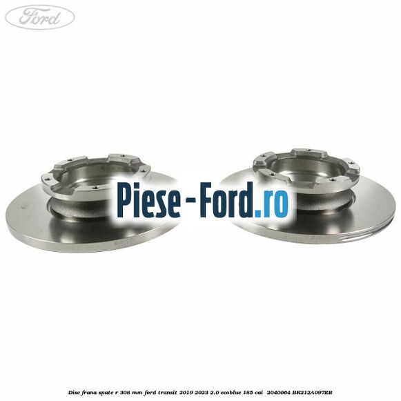 Disc frana spate R 308 mm Ford Transit 2019-2023 2.0 EcoBlue 185 cai  #3D9C701A22