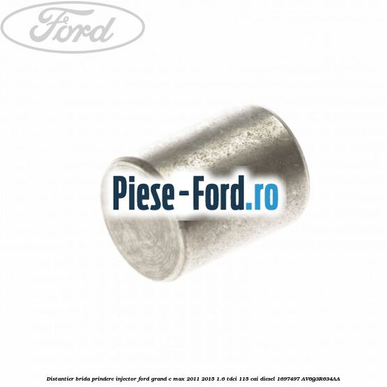 Distantier brida prindere injector Ford Grand C-Max 2011-2015 1.6 TDCi 115 cai diesel