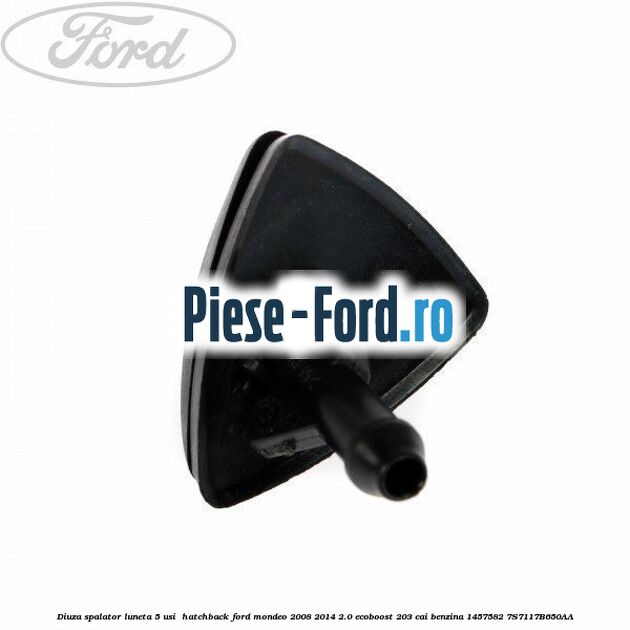 Conector T furtun alimentare diuze spalator parbriz Ford Mondeo 2008-2014 2.0 EcoBoost 203 cai benzina