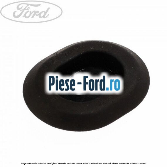 Dop caroserie, cauciuc oval Ford Transit Custom 2019-2023 2.0 EcoBlue 105 cai #B29D9F4319