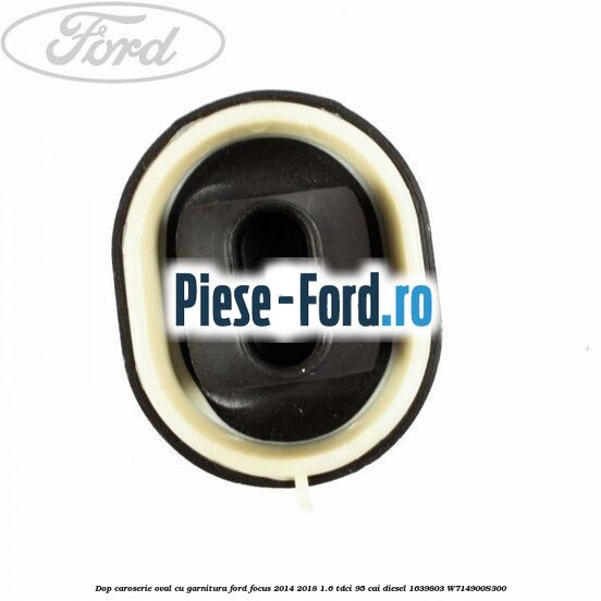 Dop caroserie oval, cu garnitura Ford Focus 2014-2018 1.6 TDCi 95 cai diesel