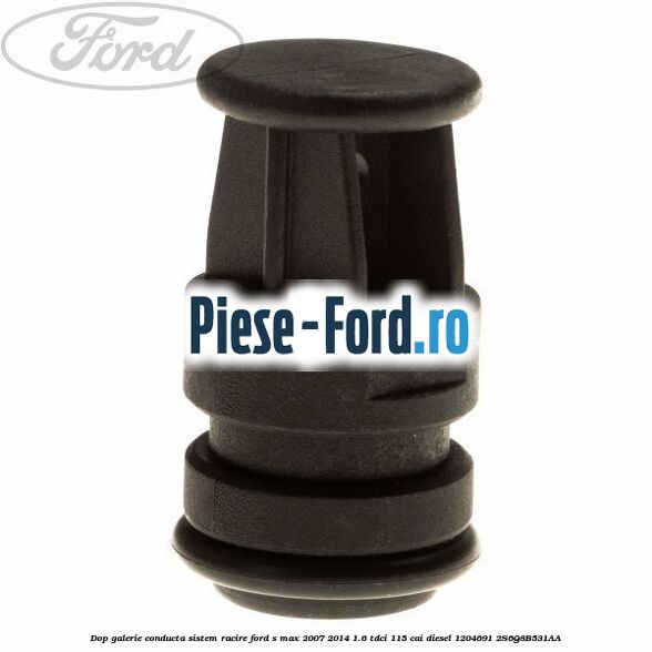 Conector furtun incalzire auxiliara Ford S-Max 2007-2014 1.6 TDCi 115 cai diesel