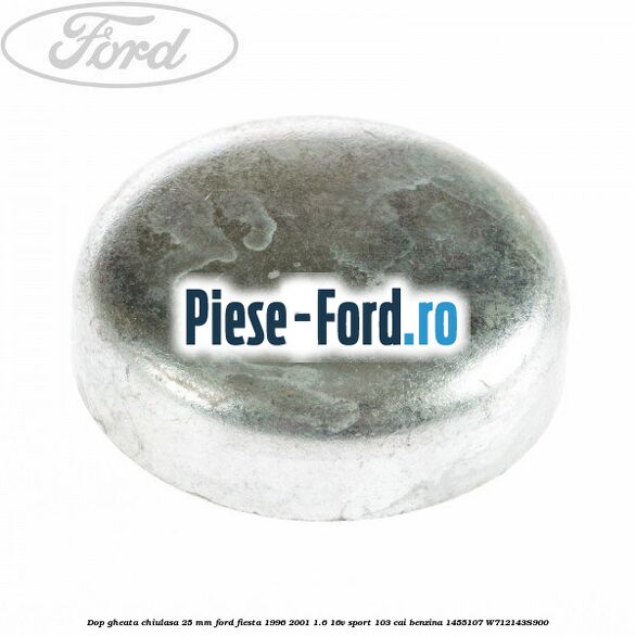 Dop gheata chiulasa 25 mm Ford Fiesta 1996-2001 1.6 16V Sport 103 cai benzina #2F16057FF0