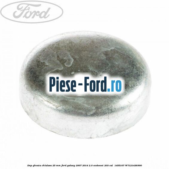 Dop gheata chiulasa 25 mm Ford Galaxy 2007-2014 2.0 EcoBoost 203 cai #93767DE62C Dop gheata chiulasa 25 mm Ford Galaxy 2007-2014 2.0 EcoBoost 203 cai #93767DE62C