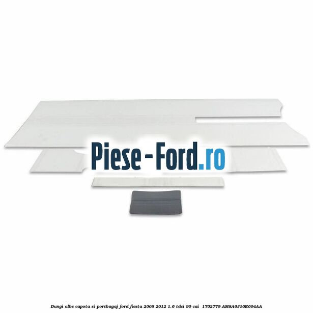 Dungi albe capota si portbagaj Ford Fiesta 2008-2012 1.6 TDCi 90 cai #CED259519C Dungi albe capota si portbagaj Ford Fiesta 2008-2012 1.6 TDCi 90 cai #CED259519C