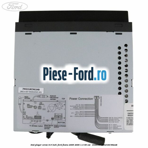 DVD player ecran 6.5 inch Ford Fiesta 2005-2008 1.3 69 cai  #AE02515613