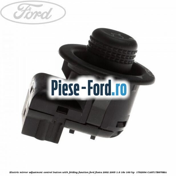Electric mirror adjustment control button with folding function Ford Fiesta 2002-2005 1.6 16V 100 HP  #CE90CAAF5D