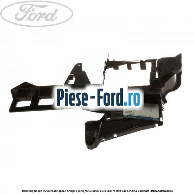 Element fixare incuietoare spate, dreapta Ford Focus 2008-2011 2.5 RS 305 cai benzina