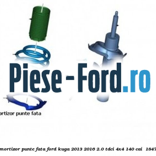Element flansa amortizor punte fata Ford Kuga 2013-2016 2.0 TDCi 4x4 140 cai  #875EE2D144