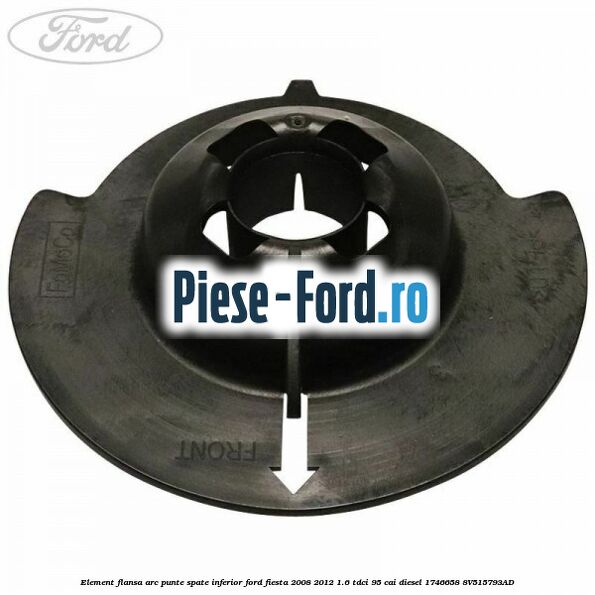 Element flansa arc punte spate inferior Ford Fiesta 2008-2012 1.6 TDCi 95 cai diesel