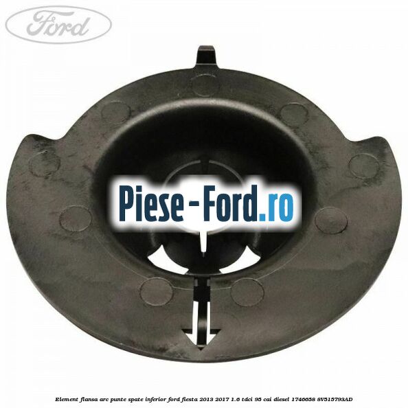Element flansa arc punte spate inferior Ford Fiesta 2013-2017 1.6 TDCi 95 cai diesel
