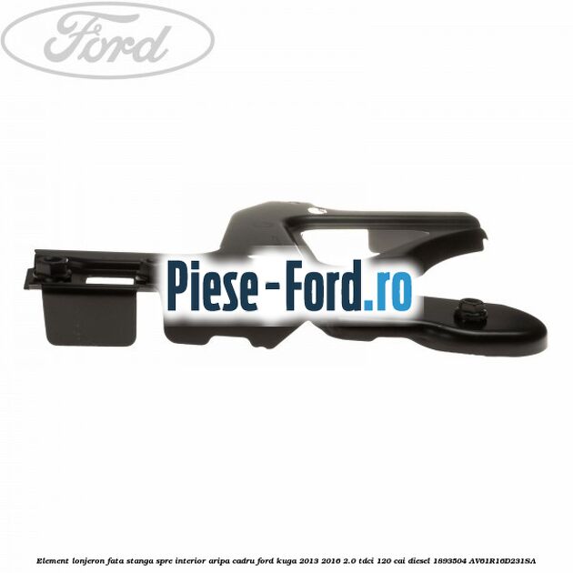 Element lonjeron fata stanga spre interior aripa cadru Ford Kuga 2013-2016 2.0 TDCi 120 cai diesel #D9C06193C9