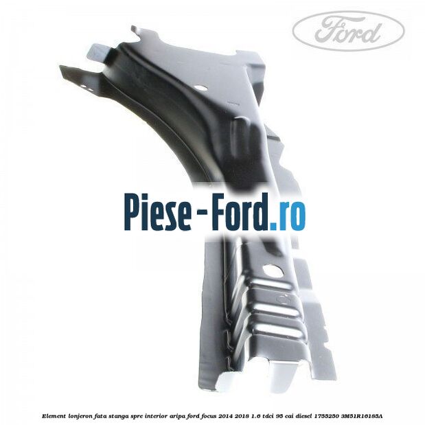 Element lonjeron fata dreapta, spre interior aripa Ford Focus 2014-2018 1.6 TDCi 95 cai diesel