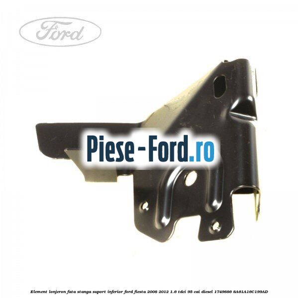 Element lonjeron fata stanga, spre superior aripa Ford Fiesta 2008-2012 1.6 TDCi 95 cai diesel