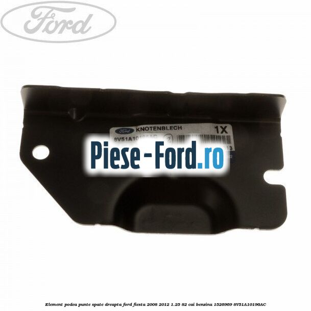 Element podea punte spate dreapta Ford Fiesta 2008-2012 1.25 82 cai benzina