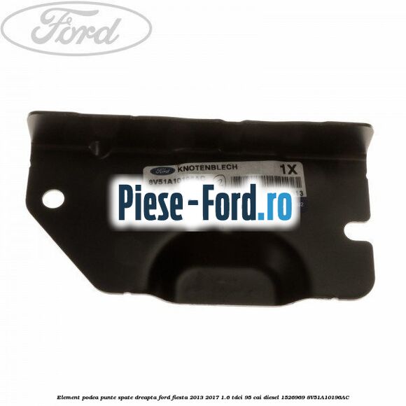 Element podea punte spate dreapta Ford Fiesta 2013-2017 1.6 TDCi 95 cai diesel