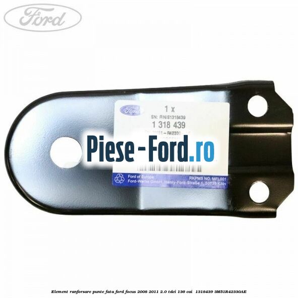 Element ranforsare punte fata Ford Focus 2008-2011 2.0 TDCi 136 cai  #7FEF6E6162