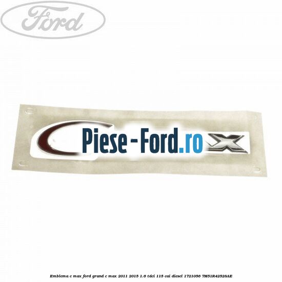 Emblema atentie airbag Ford Grand C-Max 2011-2015 1.6 TDCi 115 cai diesel