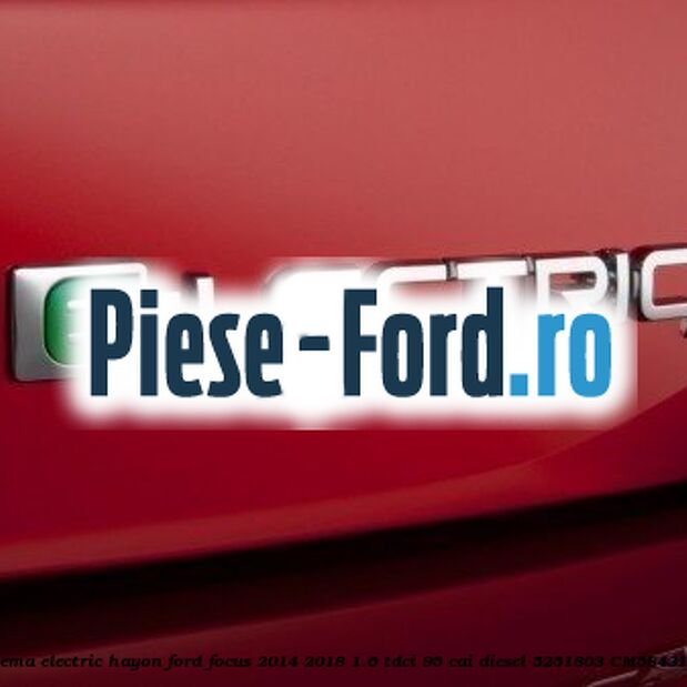 Emblema Ecoboost gri inchis Ford Focus 2014-2018 1.6 TDCi 95 cai diesel