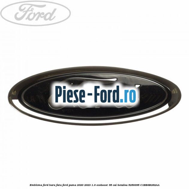 Emblema Ford bara fata Ford Puma 2020-2023 1.0 EcoBoost 95 cai benzina #7CF5BFC447