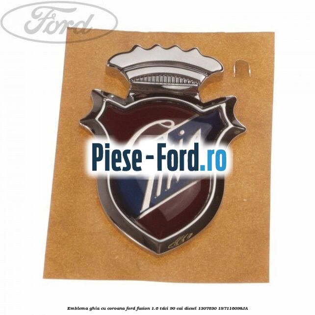 Emblema GHIA Ford Fusion 1.6 TDCi 90 cai diesel