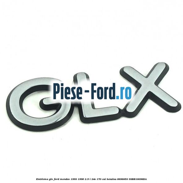 Emblema GHIA cu coroana Ford Mondeo 1993-1996 2.5 i 24V 170 cai benzina