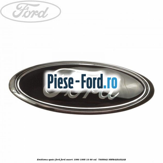Emblema spate Ford Ford Escort 1990-1995 1.3 60 cai #E4DB9C485D