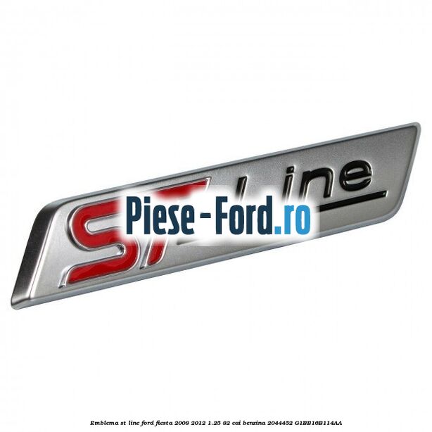 Emblema spate Ford 115 mm Ford Fiesta 2008-2012 1.25 82 cai benzina
