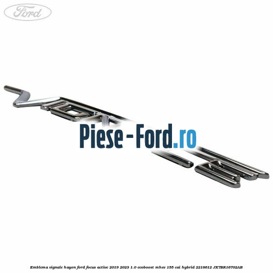 Emblema Vignale hayon Ford Focus Active 2019-2023 1.0 EcoBoost mHEV 155 cai Hybrid #AE91CEC23D