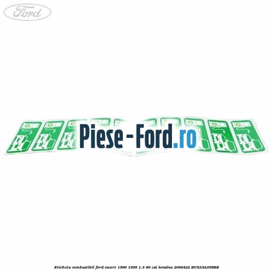 Eticheta Combustibil Ford Escort 1990-1995 1.3 60 cai benzina #4D79651E27