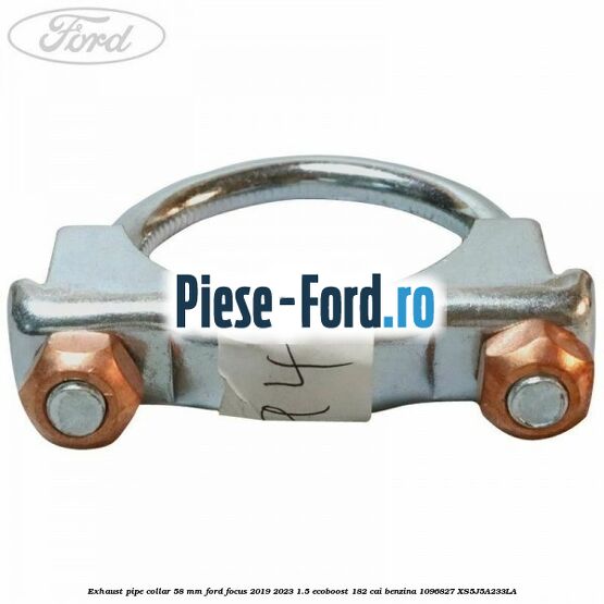 Exhaust pipe collar 58 MM Ford Focus 2019-2023 1.5 EcoBoost 182 cai benzina #9F216465D5