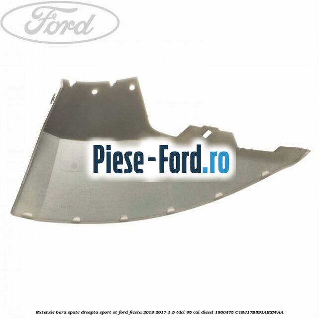 Extensie bara spate Ford Fiesta 2013-2017 1.5 TDCi 95 cai diesel