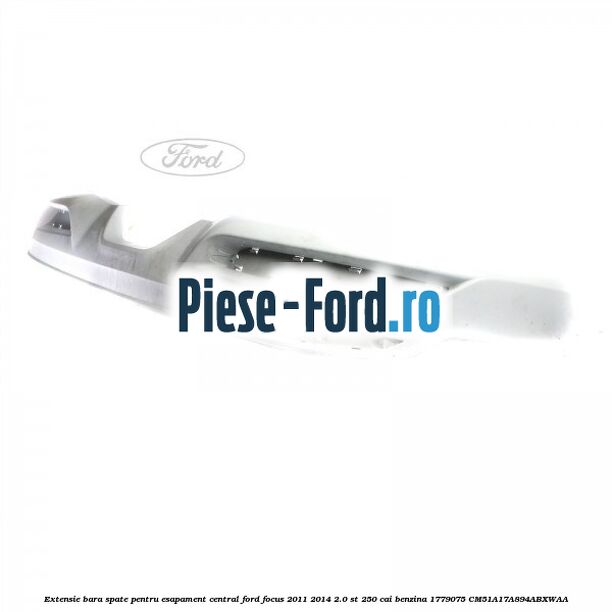 Extensie bara spate, pentru esapament central Ford Focus 2011-2014 2.0 ST 250 cai benzina