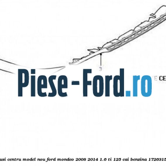 Extensie bara spate RS 4 usi centru model nou Ford Mondeo 2008-2014 1.6 Ti 125 cai benzina
