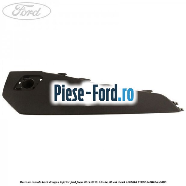 Extensie consola bord dreapta inferior Ford Focus 2014-2018 1.6 TDCi 95 cai diesel