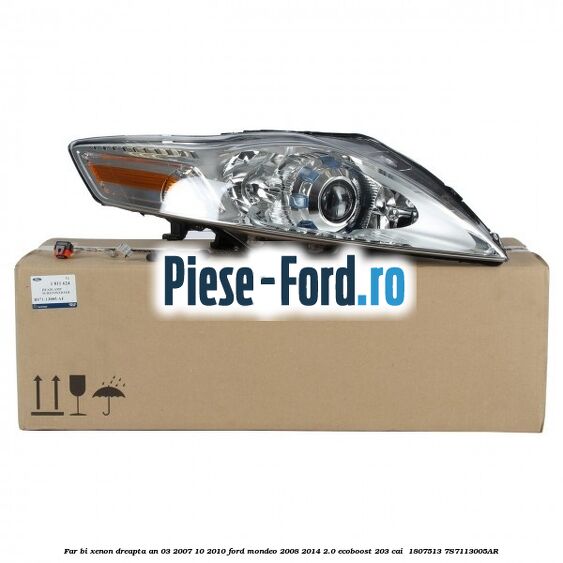 Far bi-xenon dreapta an 03/2007-10/2010 Ford Mondeo 2008-2014 2.0 EcoBoost 203 cai  #F569CD344A