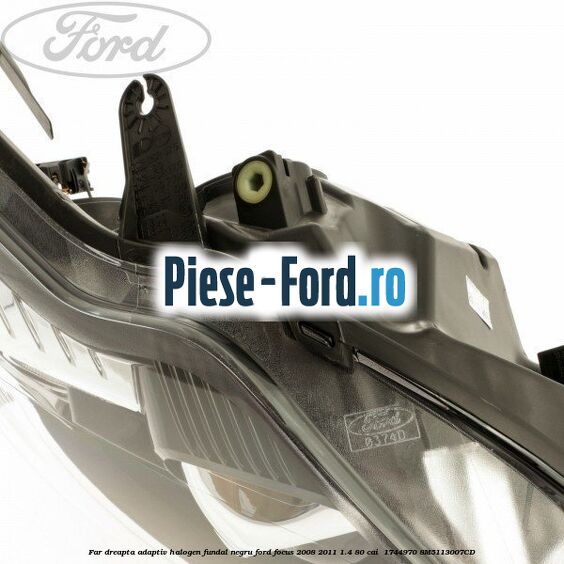 Far dreapta adaptiv halogen fundal negru Ford Focus 2008-2011 1.4 80 cai  #1EF126D70C